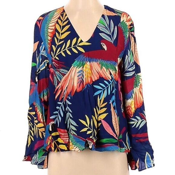 NWT ANTHROPOLOGIE FARM RIO Kaia Blouse XS - Picture 2 of 12